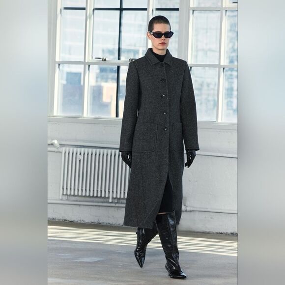 COAT WITH MANTECO WOOL ZW COLLECTION - Picture 7 of 13